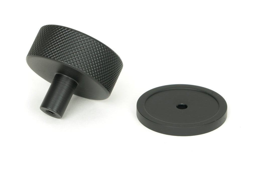 White background image of From The Anvil's Matt Black 38mm Brompton Cabinet Knob | From The Anvil