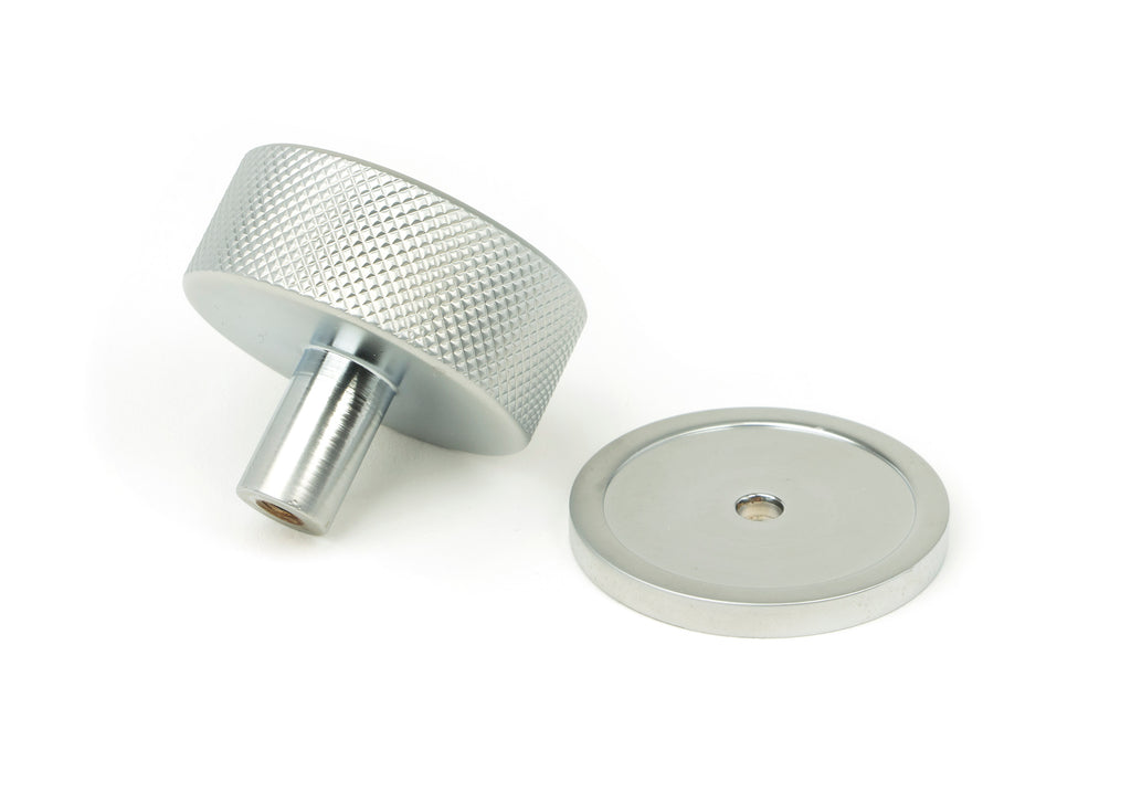 White background image of From The Anvil's Satin Chrome 38mm Brompton Cabinet Knob | From The Anvil
