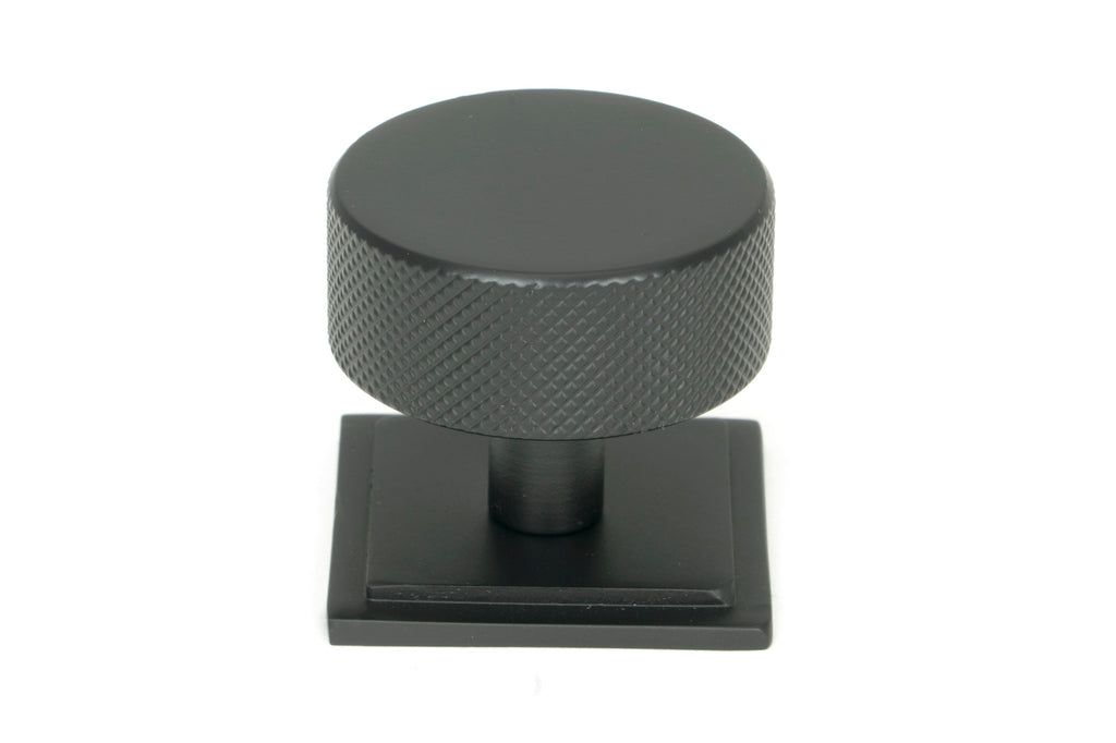 White background image of From The Anvil's Matt Black 38mm Brompton Cabinet Knob | From The Anvil