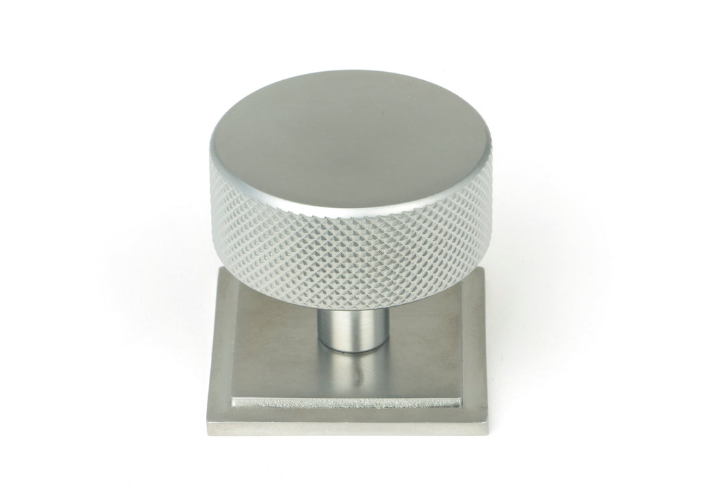 White background image of From The Anvil's Satin Chrome 38mm Brompton Cabinet Knob | From The Anvil
