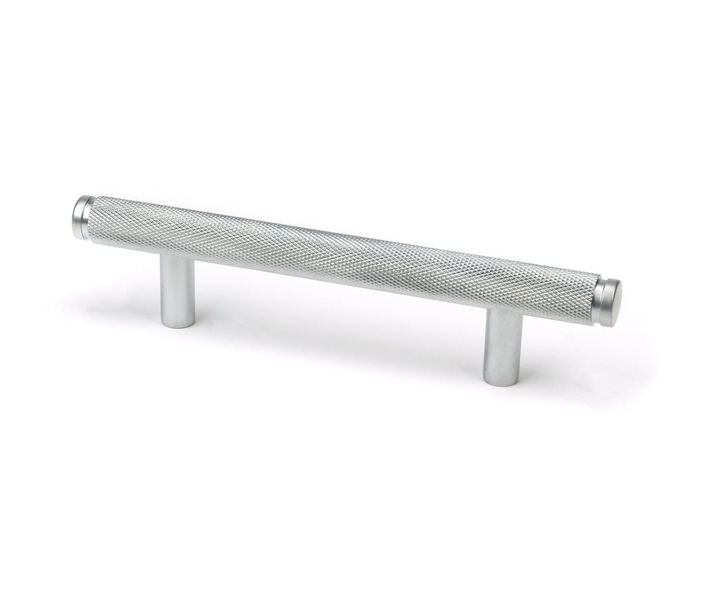 White background image of From The Anvil's Satin Chrome Full Brompton Pull Handle | From The Anvil