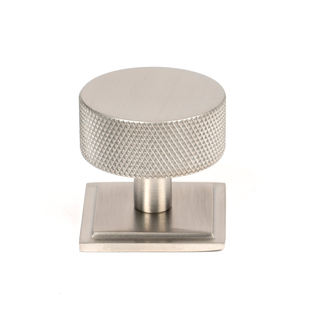 White background image of From The Anvil's Satin Stainless Steel 38mm Brompton Cabinet Knob | From The Anvil