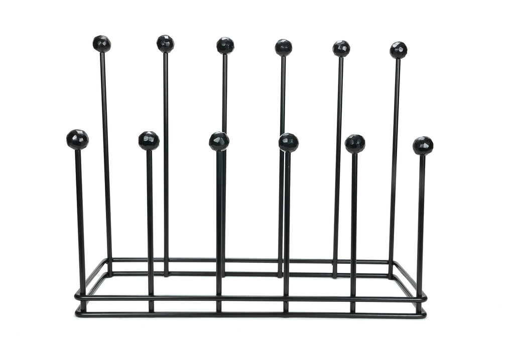 White background image of From The Anvil's Matt Black Boot Rack | From The Anvil