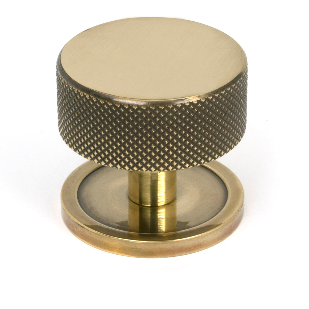 White background image of From The Anvil's Aged Brass 38mm Brompton Cabinet Knob | From The Anvil