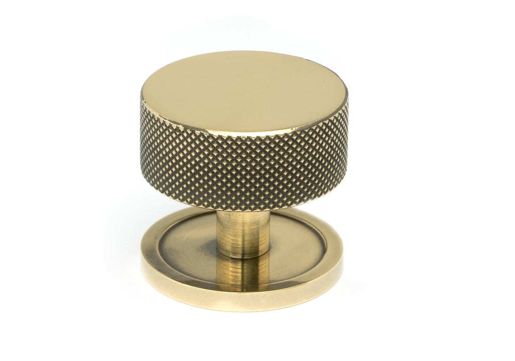 White background image of From The Anvil's Aged Brass 38mm Brompton Cabinet Knob | From The Anvil