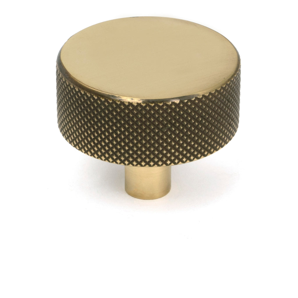 From The Anvil's Aged Brass 38mm Brompton Cabinet Knob