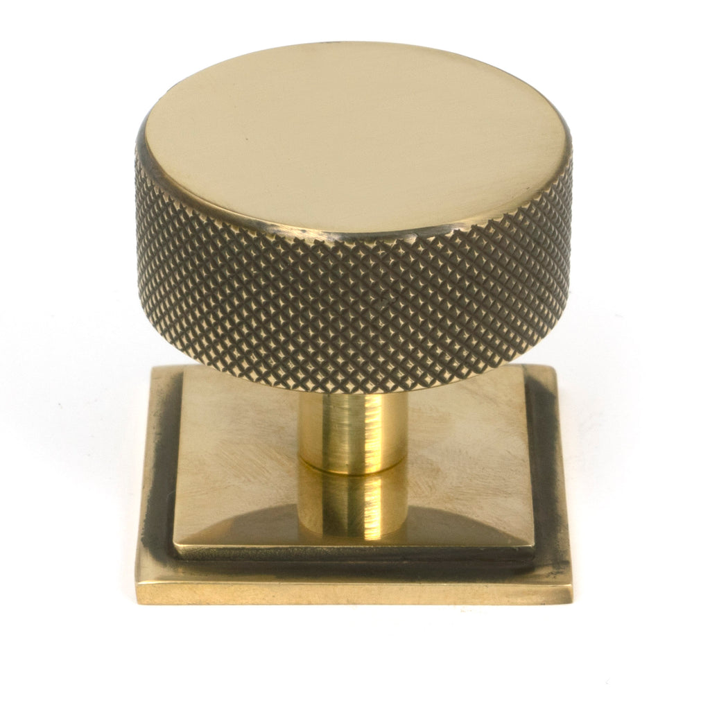 White background image of From The Anvil's Aged Brass 38mm Brompton Cabinet Knob | From The Anvil