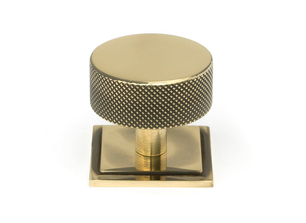 White background image of From The Anvil's Aged Brass 38mm Brompton Cabinet Knob | From The Anvil