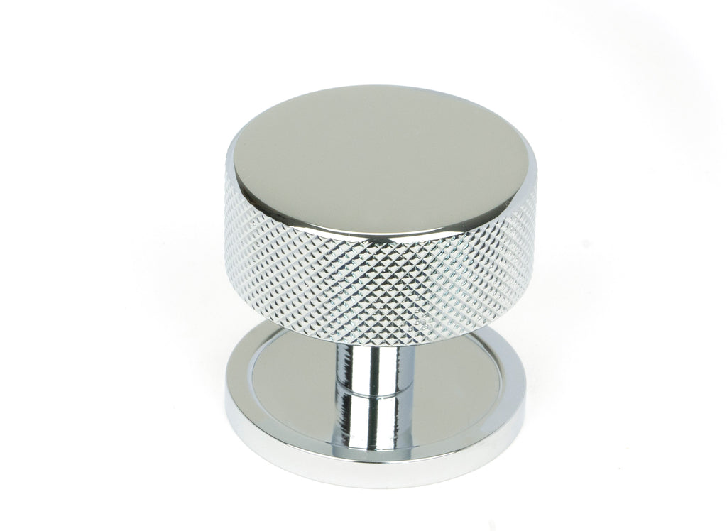 White background image of From The Anvil's Polished Chrome 38mm Brompton Cabinet Knob | From The Anvil