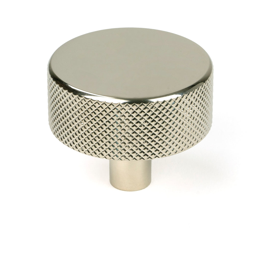 White background image of From The Anvil's Polished Nickel 38mm Brompton Cabinet Knob | From The Anvil