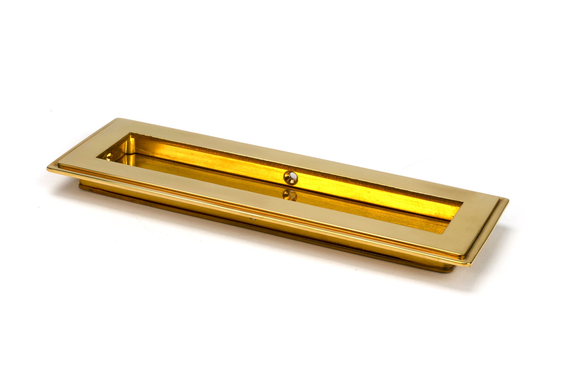 From The Anvil's Polished Brass Art Deco Rectangular Pull