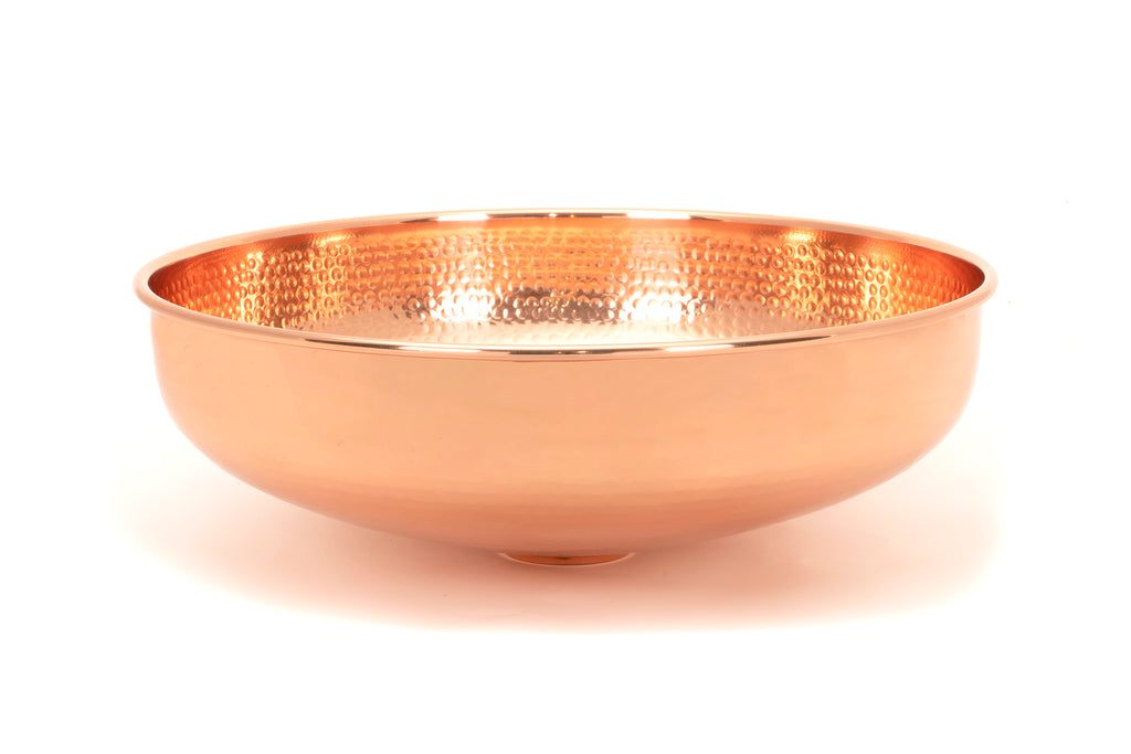 White background image of From The Anvil's Hammered Copper Round Basin | From The Anvil