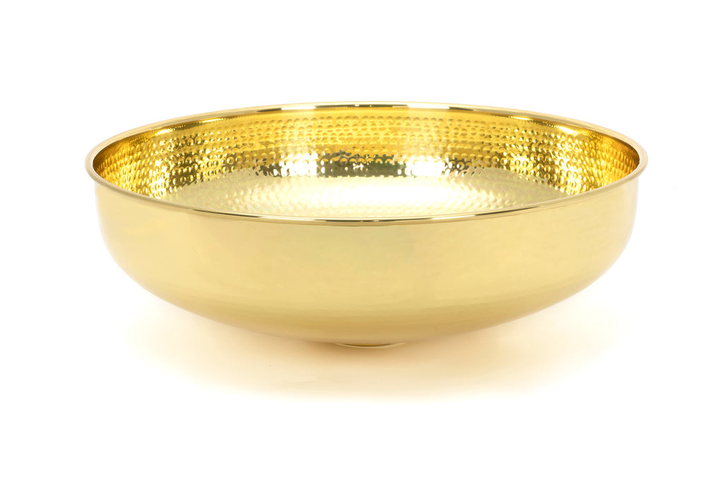 White background image of From The Anvil's Hammered Brass Round Sink | From The Anvil