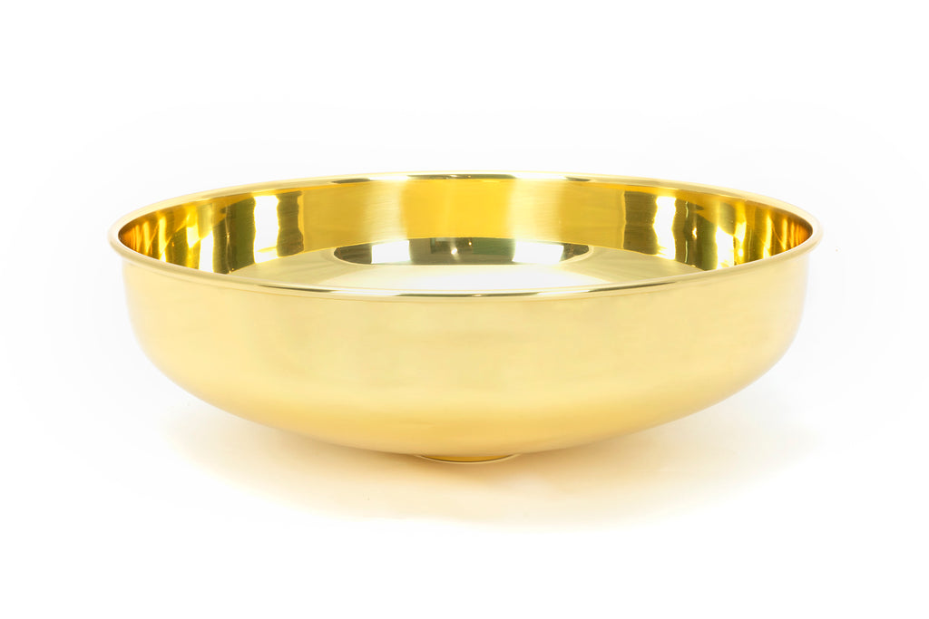 White background image of From The Anvil's Smooth Brass Round Basin | From The Anvil