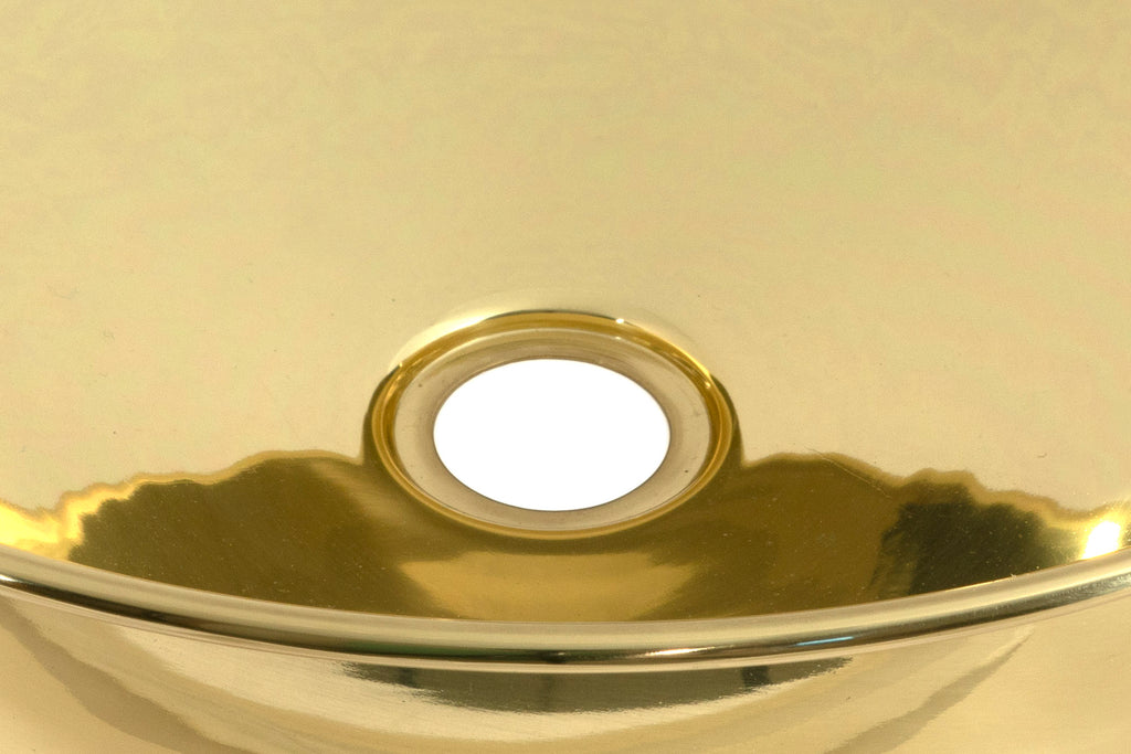 White background image of From The Anvil's Smooth Brass Round Basin | From The Anvil