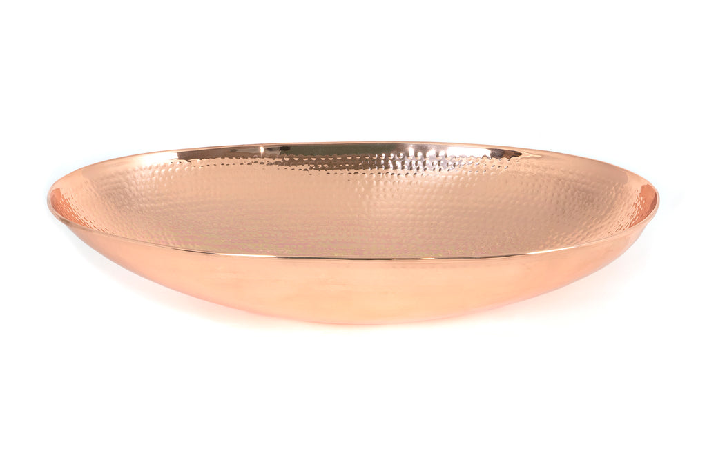 White background image of From The Anvil's Hammered Copper Oval Sink | From The Anvil