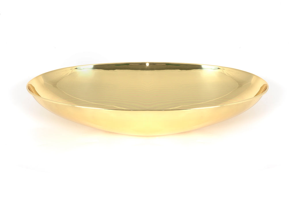 White background image of From The Anvil's Smooth Brass Oval Sink | From The Anvil