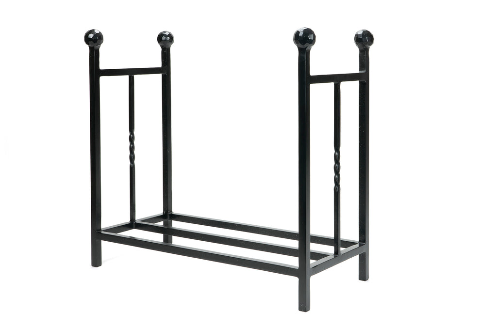 From The Anvil's Matt Black Rectangular Log Holder