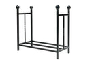 From The Anvil's Matt Black Rectangular Log Holder
