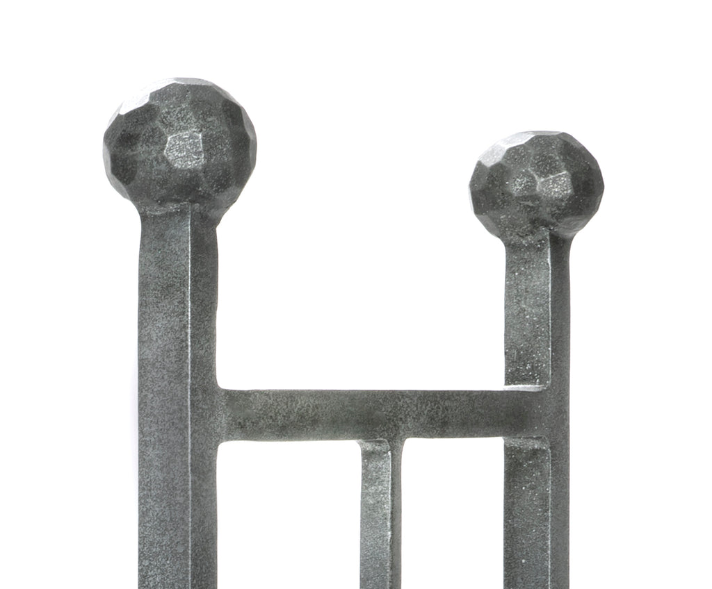 White background image of From The Anvil's Pewter Patina Rectangular Log Holder | From The Anvil