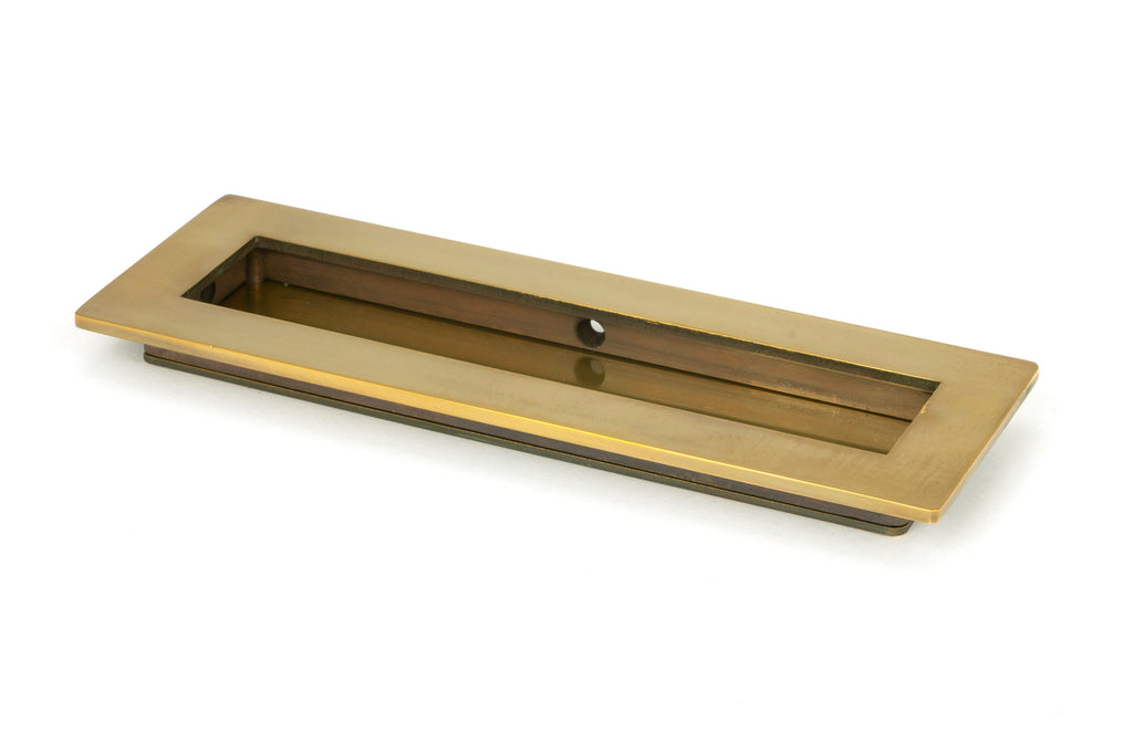 White background image of From The Anvil's Aged Brass Plain Rectangular Pull | From The Anvil