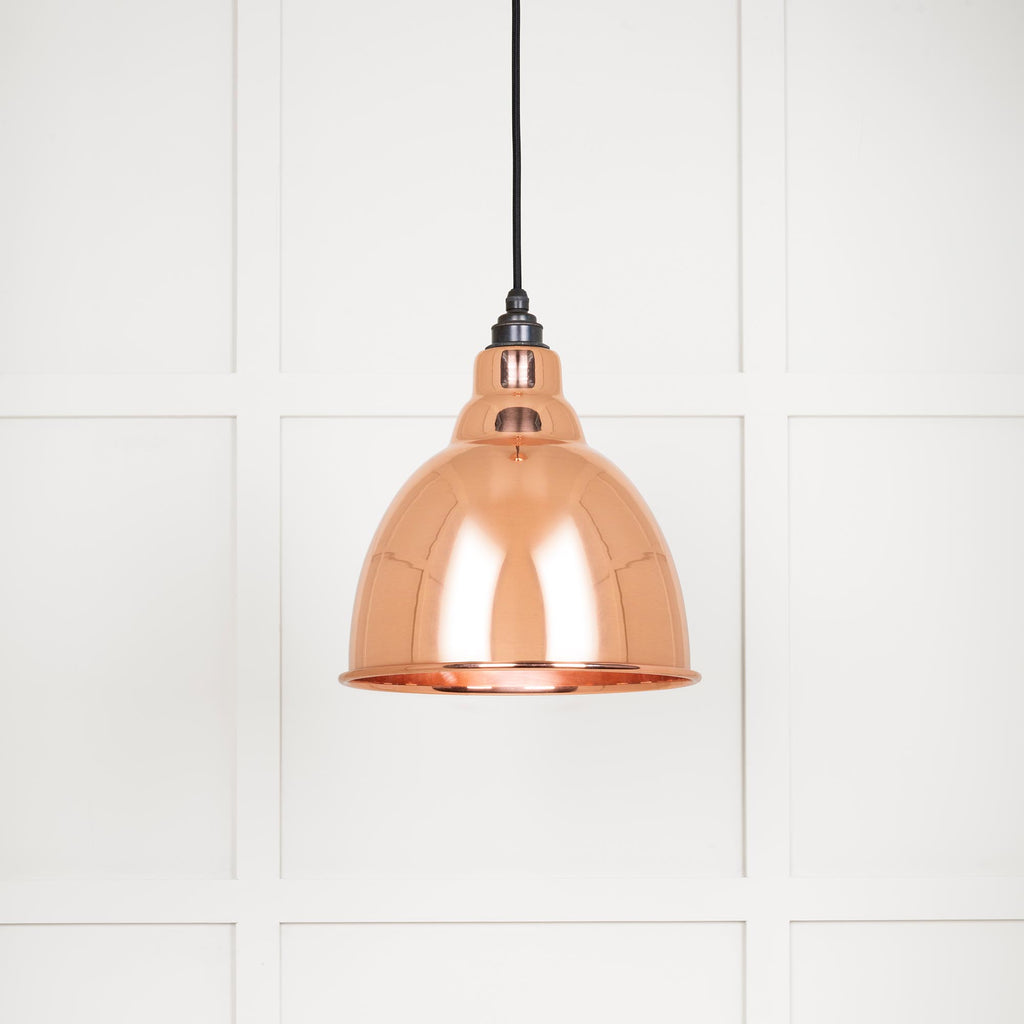 White background image of From The Anvil's Smooth Copper Smooth Copper Brindley Pendant | From The Anvil