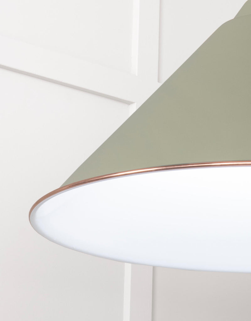 White background image of From The Anvil's Accent White Gloss Hockley Pendant | From The Anvil