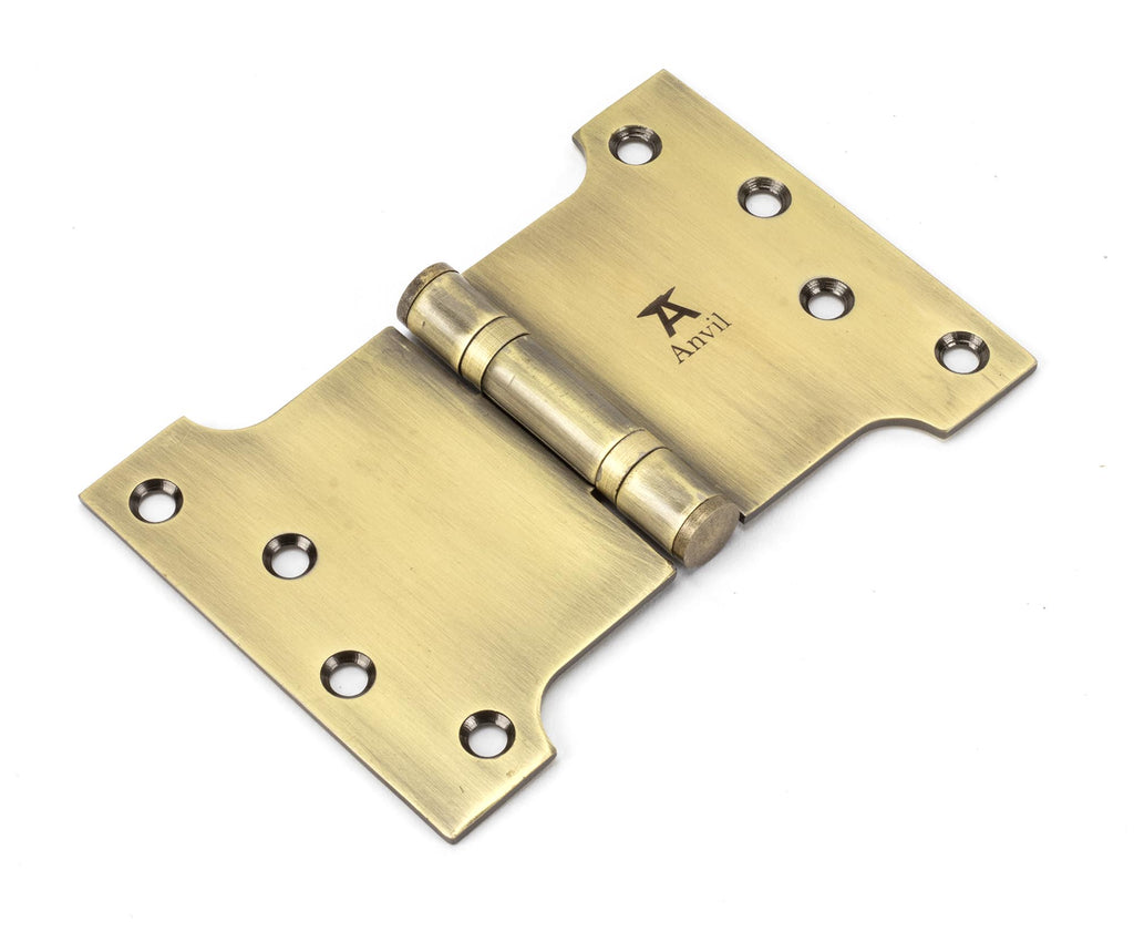 White background image of From The Anvil's Aged Brass Parliament Hinges SS (pair) | From The Anvil