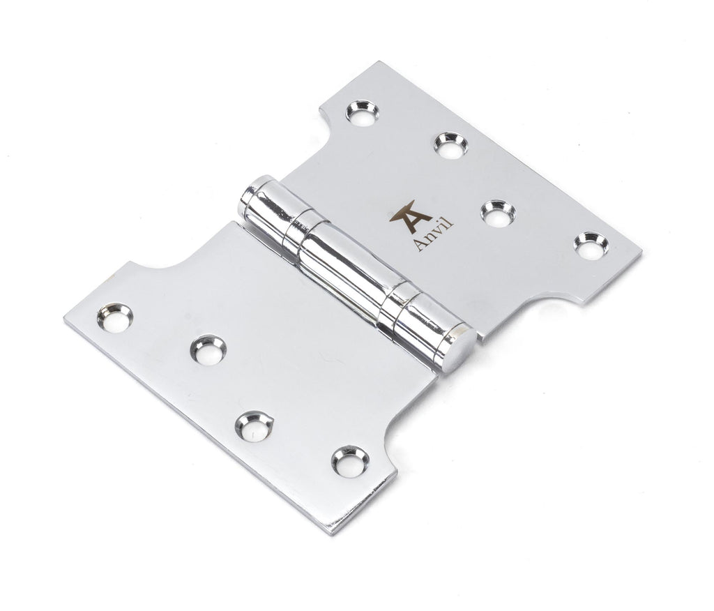 White background image of From The Anvil's Polished Chrome Parliament Hinges SS (pair) | From The Anvil