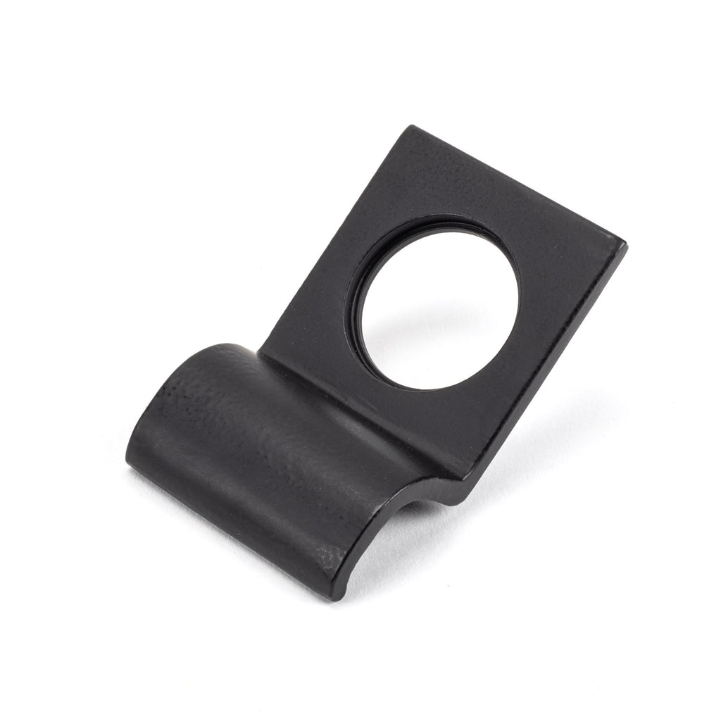 White background image of From The Anvil's Matt Black Rim Cylinder Pull | From The Anvil
