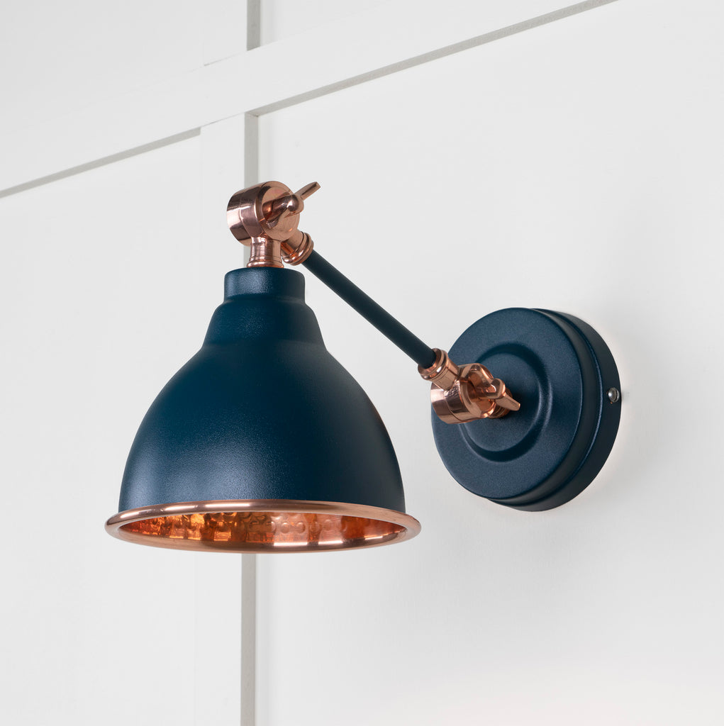 White background image of From The Anvil's Hammered Copper Brindley Wall Light | From The Anvil