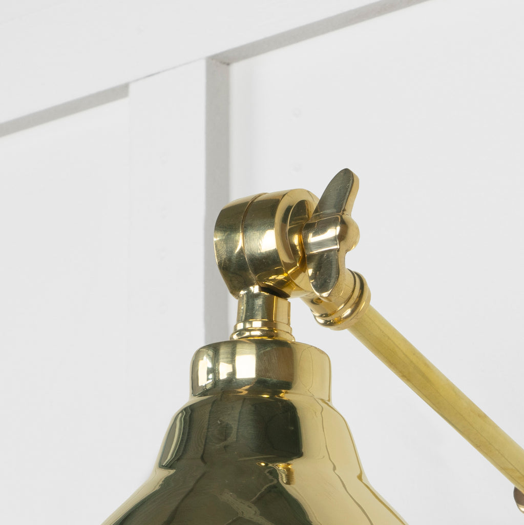White background image of From The Anvil's Hammered Brass Brindley Wall Light | From The Anvil