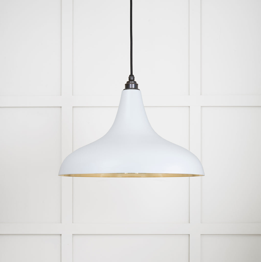 White background image of From The Anvil's Smooth Brass Smooth Brass Frankley Pendant | From The Anvil