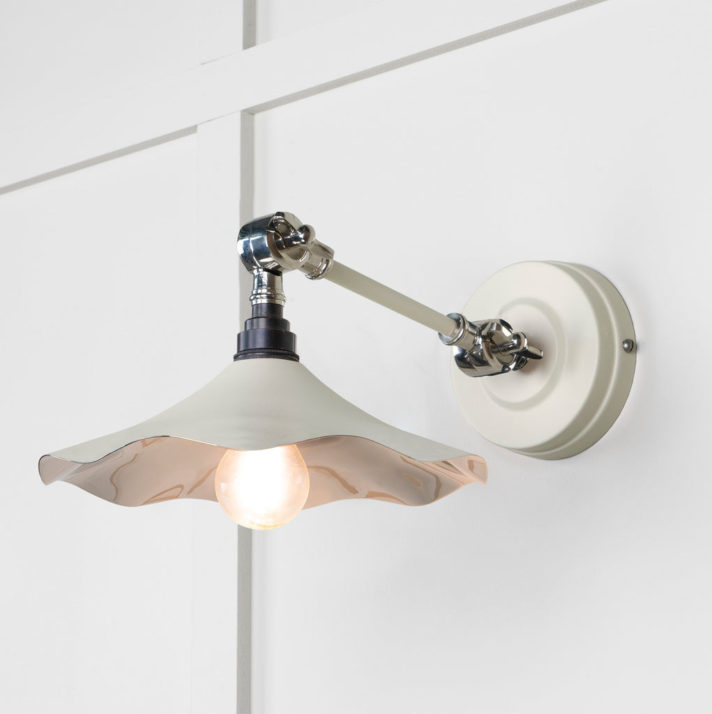 White background image of From The Anvil's Smooth Brass Flora Wall Light | From The Anvil