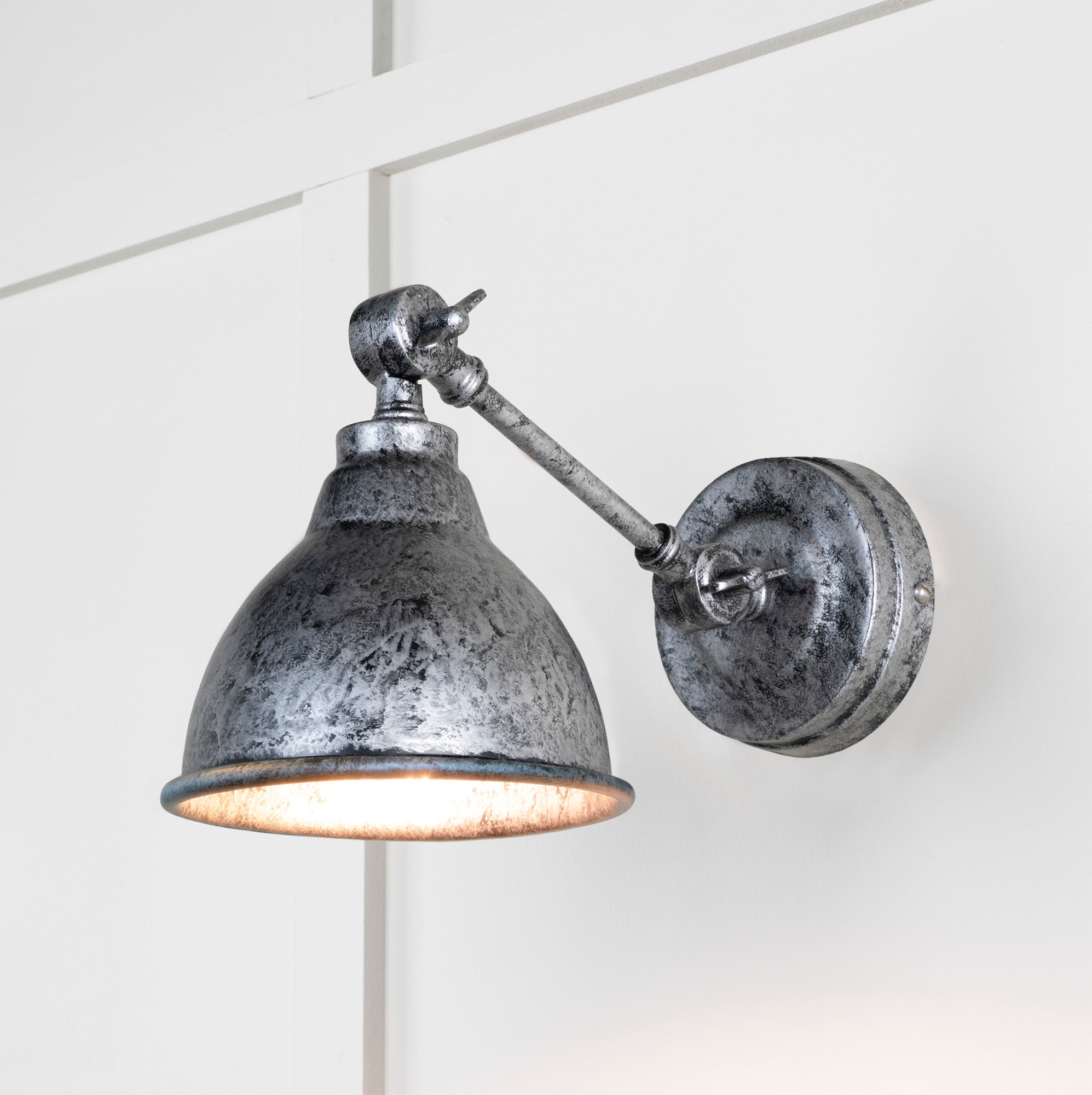 From The Anvil's Pewter Pewter Brindley Wall Light