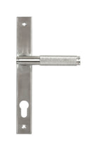 From The Anvil's Satin Marine SS (316) Brompton Slimline Lever Espag. Lock Set