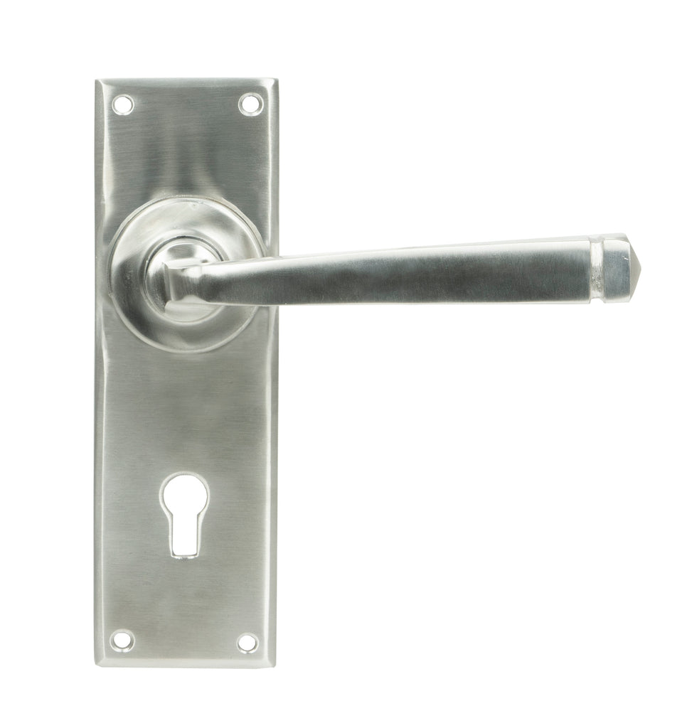 White background image of From The Anvil's Satin Marine SS (316) Avon Lever Lock Set | From The Anvil