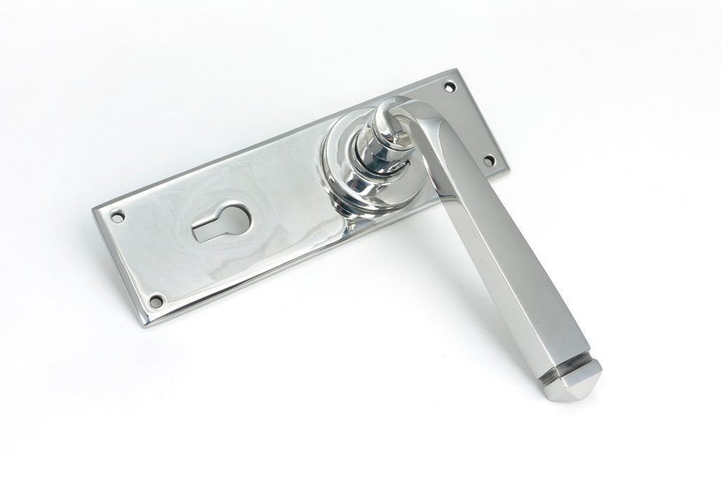 White background image of From The Anvil's Polished Marine SS (316) Avon Lever Lock Set | From The Anvil