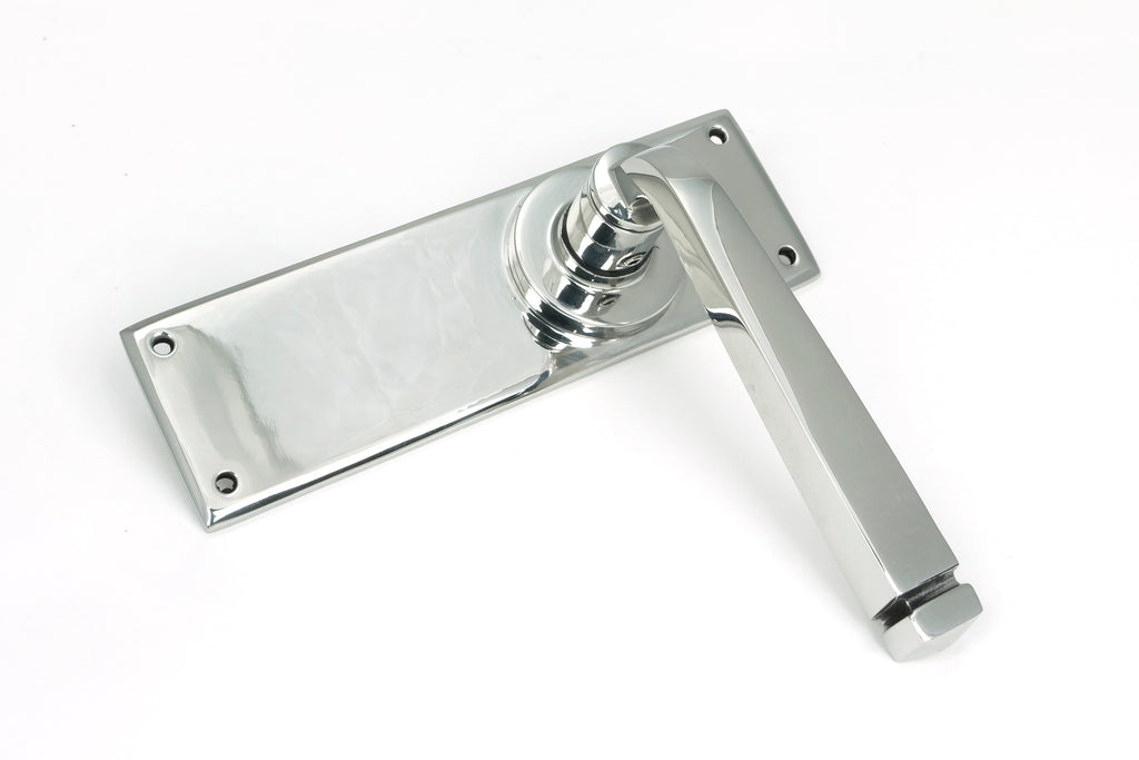 White background image of From The Anvil's Polished Marine SS (316) Avon Lever Latch Set | From The Anvil