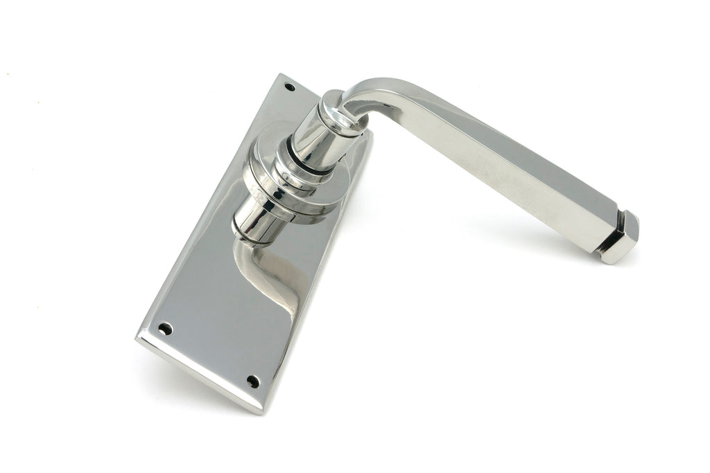 White background image of From The Anvil's Polished Marine SS (316) Avon Lever Latch Set | From The Anvil