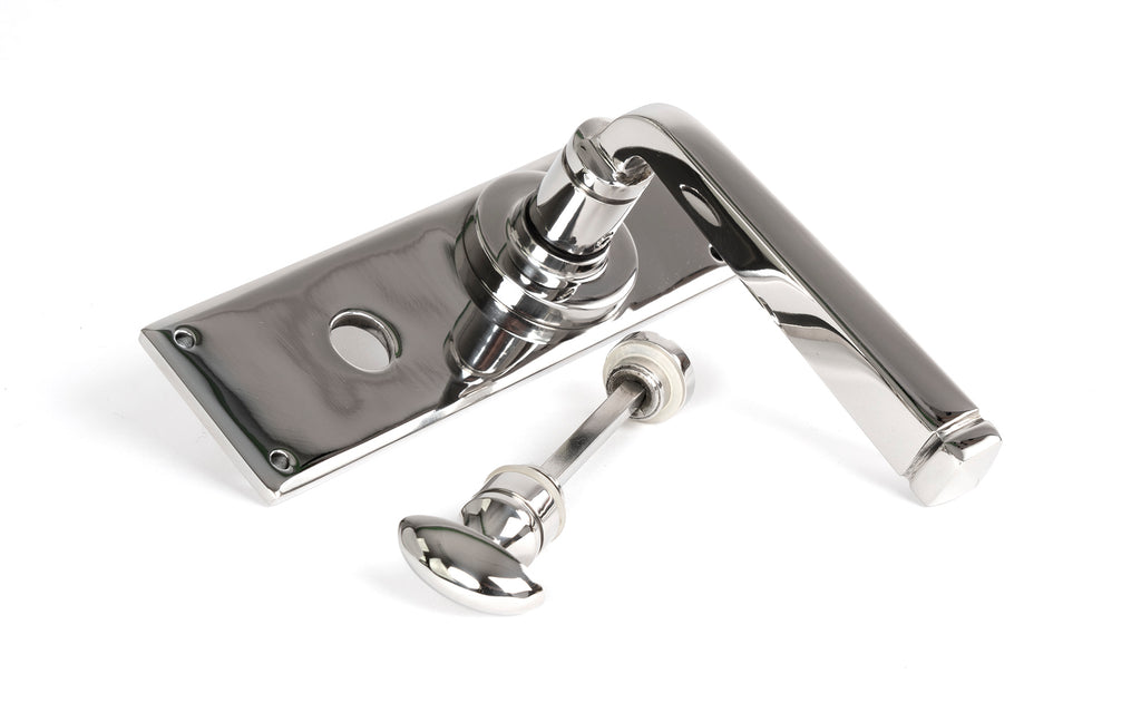 White background image of From The Anvil's Polished Marine SS (316) Avon Lever Bathroom Set | From The Anvil