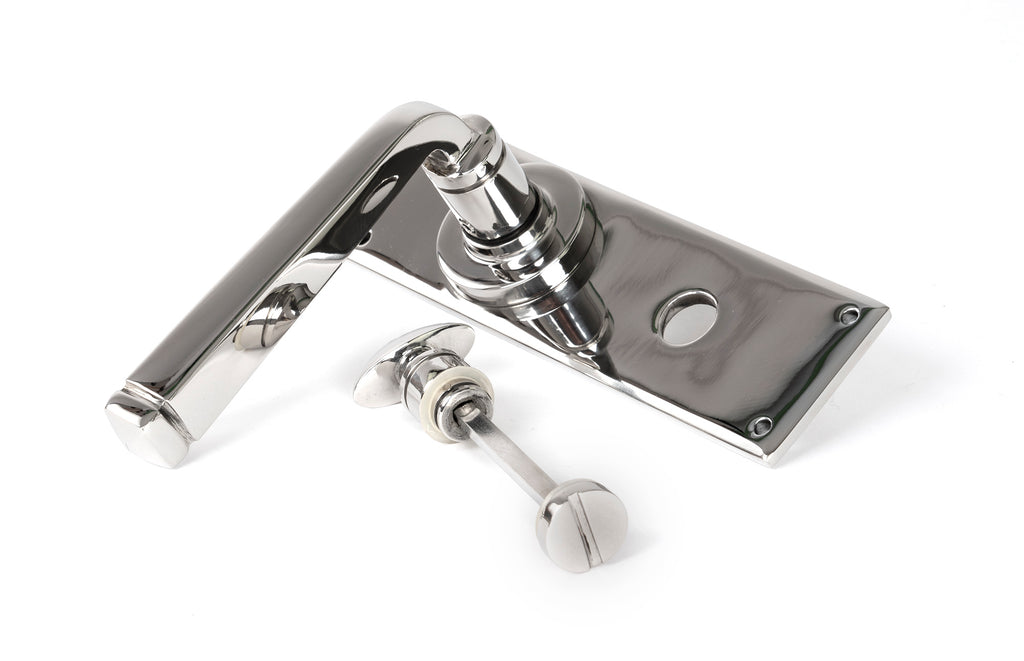 White background image of From The Anvil's Polished Marine SS (316) Avon Lever Bathroom Set | From The Anvil
