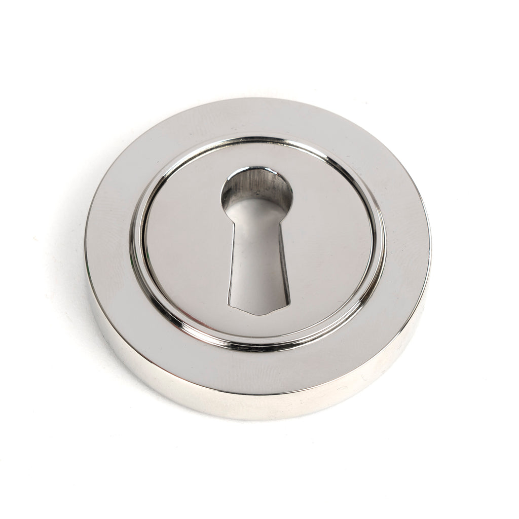 White background image of From The Anvil's Polished Marine SS (316) Round Escutcheon | From The Anvil