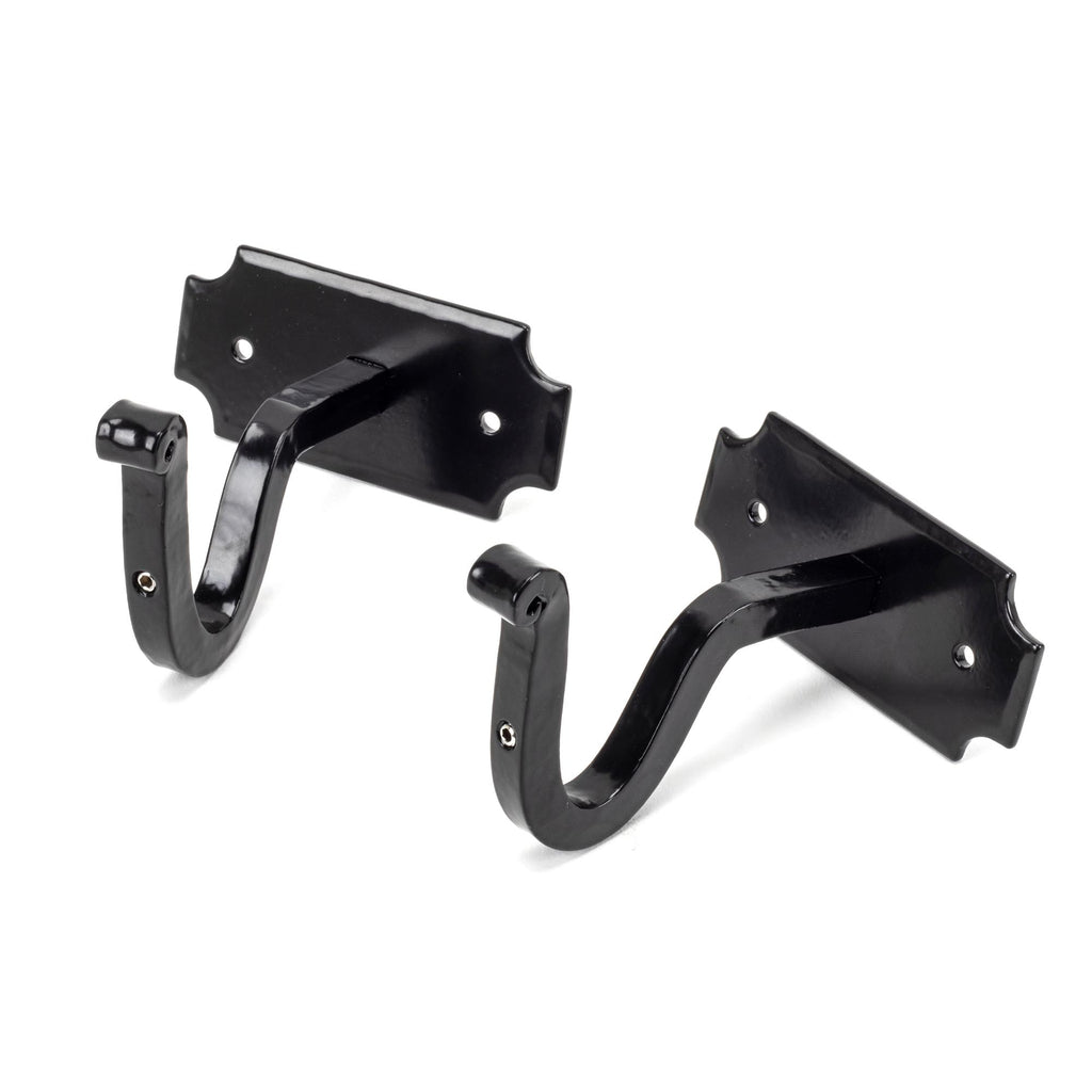 White background image of From The Anvil's Black Mounting Bracket (pair) | From The Anvil