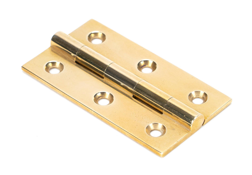 White background image of From The Anvil's Polished Brass Butt Hinge (pair) | From The Anvil