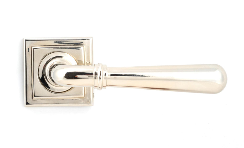 White background image of From The Anvil's Polished Nickel Newbury Lever on Rose Set (Unsprung) | From The Anvil