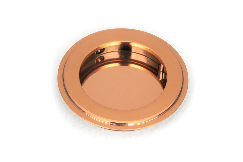 White background image of From The Anvil's Polished Bronze Art Deco Round Pull | From The Anvil