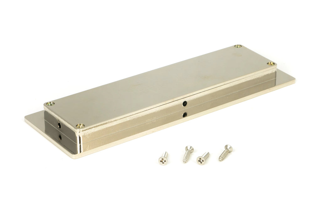 White background image of From The Anvil's Polished Nickel Plain Rectangular Pull | From The Anvil