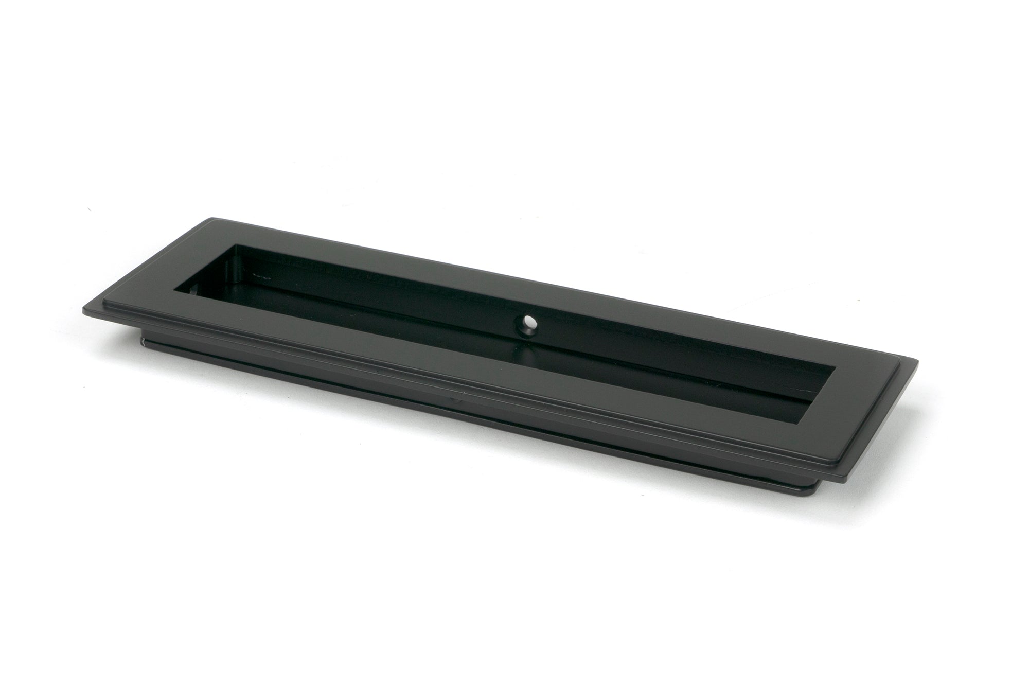 From The Anvil's Matt Black Art Deco Rectangular Pull