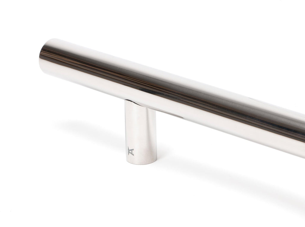 White background image of From The Anvil's Polished Marine SS (316) T Bar Handle Secret Fix 32mm dia | From The Anvil